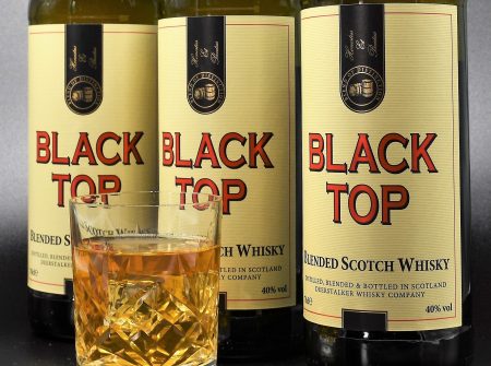 Black Top Whisky bottle